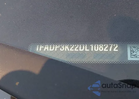 2013 Ford Focus Se z USA, uszkodzony, nr VIN 1FADP3K22DL108272